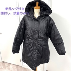 新品タグ付き☆ABITOKYO RUMOR 中綿シャイニータフタジャケット　黒の画像