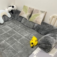 【お譲りします】ベルメゾン　コーナーローソファーセットの画像