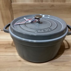 ⭐️早い者勝⭐️新品❗️ ストウブ 鍋 28cm ピコ・ココット ラウンド 人気グレーの画像