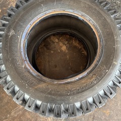 タイヤショベル　スノータイヤ　チェーン付き　の画像