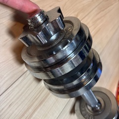 金属製ダンベル　5Kg 筋トレする方向き！の画像