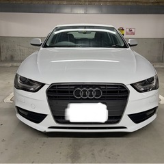 H25 アウディA4 2.0TFSI 低走行　車検R8 3月迄　人気の白の画像