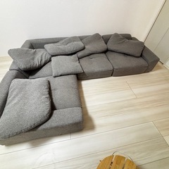 ロウヤ　カウチソファ 3人掛け ロータイプの画像