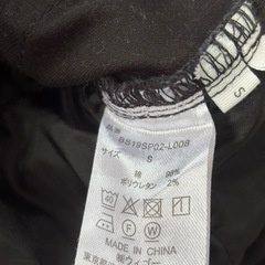 ブロウニースタンダード　ミニスカート　デニム黒　Sの画像