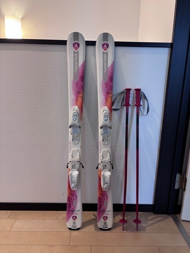 キッズ、スキー板、ストック、ブーツ3点セット 【引取り限定】子ども用