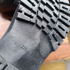 新品 22.5cm レディース ブーツ ブラック 厚底 シューズ ショートブーツ 識別番号:【B227-Z】の画像