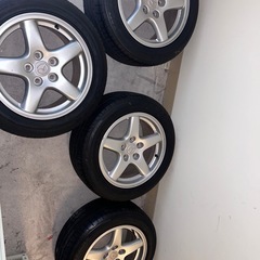 マツダ純正16インチ＋ブリヂストン オールシーズンタイヤ4本 225/50R16 溝あり【引取限定】の画像