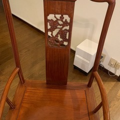唐木細工　アンティークダイニングチェア　5脚ありの画像