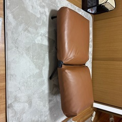 美品　レザー調1人がけソファーの画像