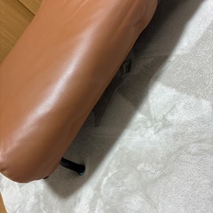 美品　レザー調1人がけソファーの画像