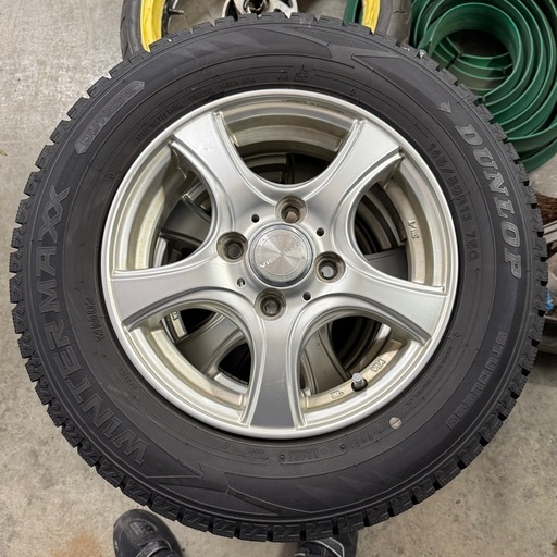 4本セット145/80R13 2021年製 スタッドレスタイヤ アルミセット (DM