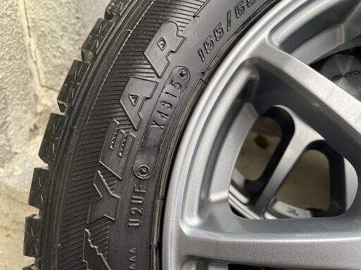 軽自動車用　アルミホイール155/65R13　スタッドレスタイヤ付き　4本