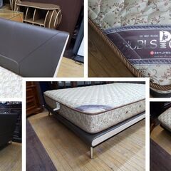 L14　美品　フレーム新品　フランスベッド　セミダブルベッドの画像