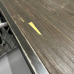 【12/31まで限定出品】ダイニングテーブル 4人掛け 送料無料 無垢材 天然木 木製テーブル 食卓テーブル テーブル アイアン 幅150cm 高さ72cm 長方形 おしゃれ ヴィンテージ ビンテージ  アンティーク 古材の画像