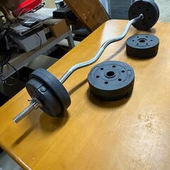 EZバー ＆ プレートセット 合計15kg バーベル トレーニング用の画像