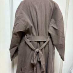 ブラウン　ロングコートの画像