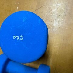 3kg ダンベル 2個セット ブルー 筋トレ・ダイエット・宅トレ用の画像