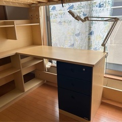 コイズミ 学習デスク キッズコンポA ハイベッドデスクの画像