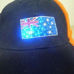 オーストラリア国旗　光る帽子の画像