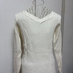 アイボリーカットソーの画像