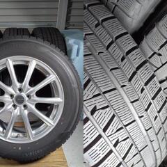 冬 スバルXV 17インチ【富山】フォレスター レガシィ アウトバック スバル PCD100 日本製 ヨコハマ 225/60R17 中古4本 車検対応アルミホイールの画像