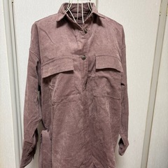 GUブラウン　シャツ　　　　の画像