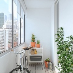 IKEA   白　テーブル　机　台の画像