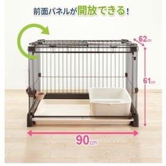 Richell ペットゲージ　別売屋根付　  の画像