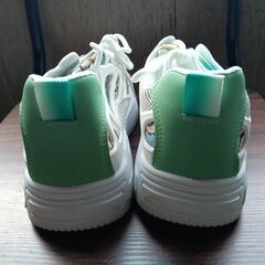 新品 24.5cm レディース スニーカー ホワイト 厚底 シューズ 識別番号:【N590-S】の画像