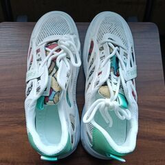 新品 24.5cm レディース スニーカー ホワイト 厚底 シューズ 識別番号:【N590-S】の画像