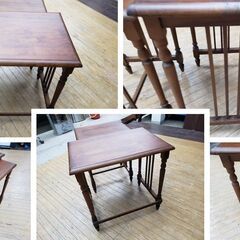 L15　アンティーク　ネストテーブルの画像