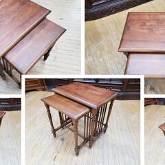 L15　アンティーク　ネストテーブルの画像