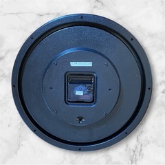 壁掛け時計 丸型 シルバー シンプル(サイズ直径32cm)の画像