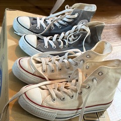 コンバース ALLSTAR スニーカー 2足 24.5の画像