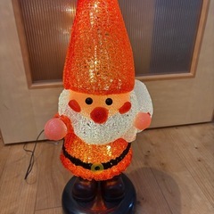 サンタクロース　イルミネーション　置き物の画像