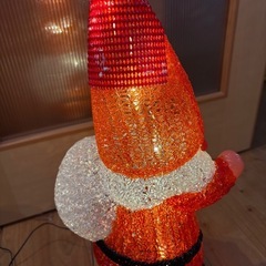 サンタクロース　イルミネーション　置き物の画像