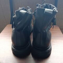 新品 24.5cm レディース ブーツ ブラック 厚底 シューズ ショートブーツ 識別番号:【B221-Z】の画像