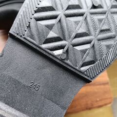 新品 24.5cm レディース ブーツ ブラック 厚底 シューズ ショートブーツ 識別番号:【B221-Z】の画像