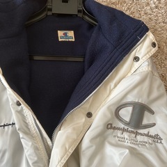 Champion /チャンピオン ロングベンチコート Oサイズ 中綿 防寒　野球の画像