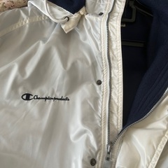 Champion /チャンピオン ロングベンチコート Oサイズ 中綿 防寒　野球の画像