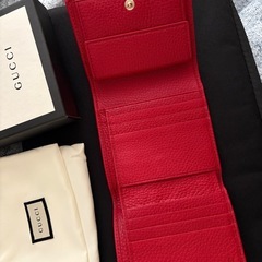 新品未使用品 グッチ GUCCI 三つ折り財布箱付きの画像