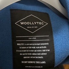 サイズL　WTスリットトレンチコート RAGEBLUE レイジブルー ジャケット・アウター トレンチコート ブルー着用機会がなかったため売りますの画像