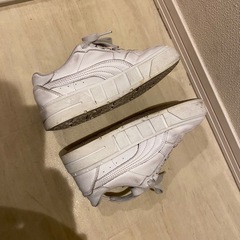 PUMA CALI コートレザー レディース ホワイト プーマ 22.5 スニーカー クリーニングなしの画像