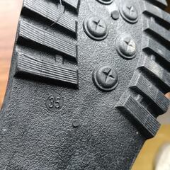 新品 22.5cm レディース ブーツ ブラック 厚底 シューズ 識別番号:【B011-S】の画像