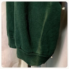 USA製Χmasリース トレーナー深緑 夢可愛いオーバーサイズLサイズOK訳ありの画像