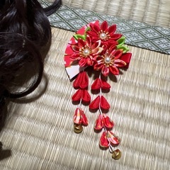 七五三 付け毛 髪飾りの画像