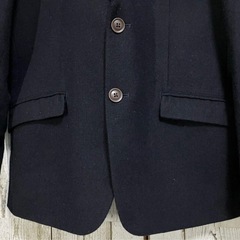 ☆VITAL ヴィタル☆テーラードジャケット 起毛 厚手 ネイビー メンズ [46] M ウール混 スリットの画像