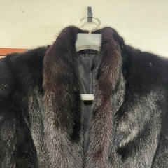 ミンク 毛皮 毛皮コート アウター ブラックの画像