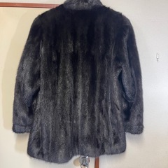 ミンク 毛皮 毛皮コート アウター ブラックの画像