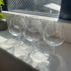 クリスタルグラス製　☆☆　ブランデーグラス　6コセット　☆☆　の画像